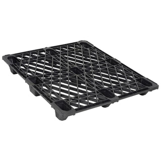 48x40 Plastic Nestable Shipping Pallet 2200 Lb. Capacity by Cabka – Black, Model CPP100ACM