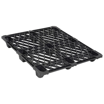 48x40 Plastic Nestable Shipping Pallet 2200 Lb. Capacity by Cabka – Black, Model CPP100ACM