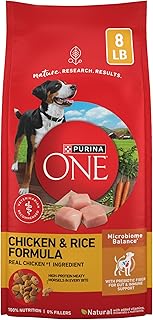 Purina ONE Chicken & Rice Formula Dry Dog Food, 8 lb Bag