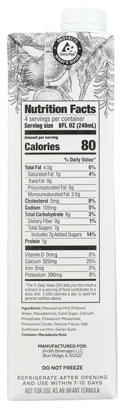 Macadamia Milk Latte Da, 32 Fl Oz by Milkadamia – 32 Fl Oz (Pack of 1), Model 0858045004442