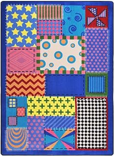 Joy Carpets Crazy Quilt Rug, Multicolored, 10'9" x 13'2"