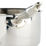 Tri-Ply Sauce Pan by Winco – 4.5 Quarts, Stainless Steel, Silver, Model TGAP-5