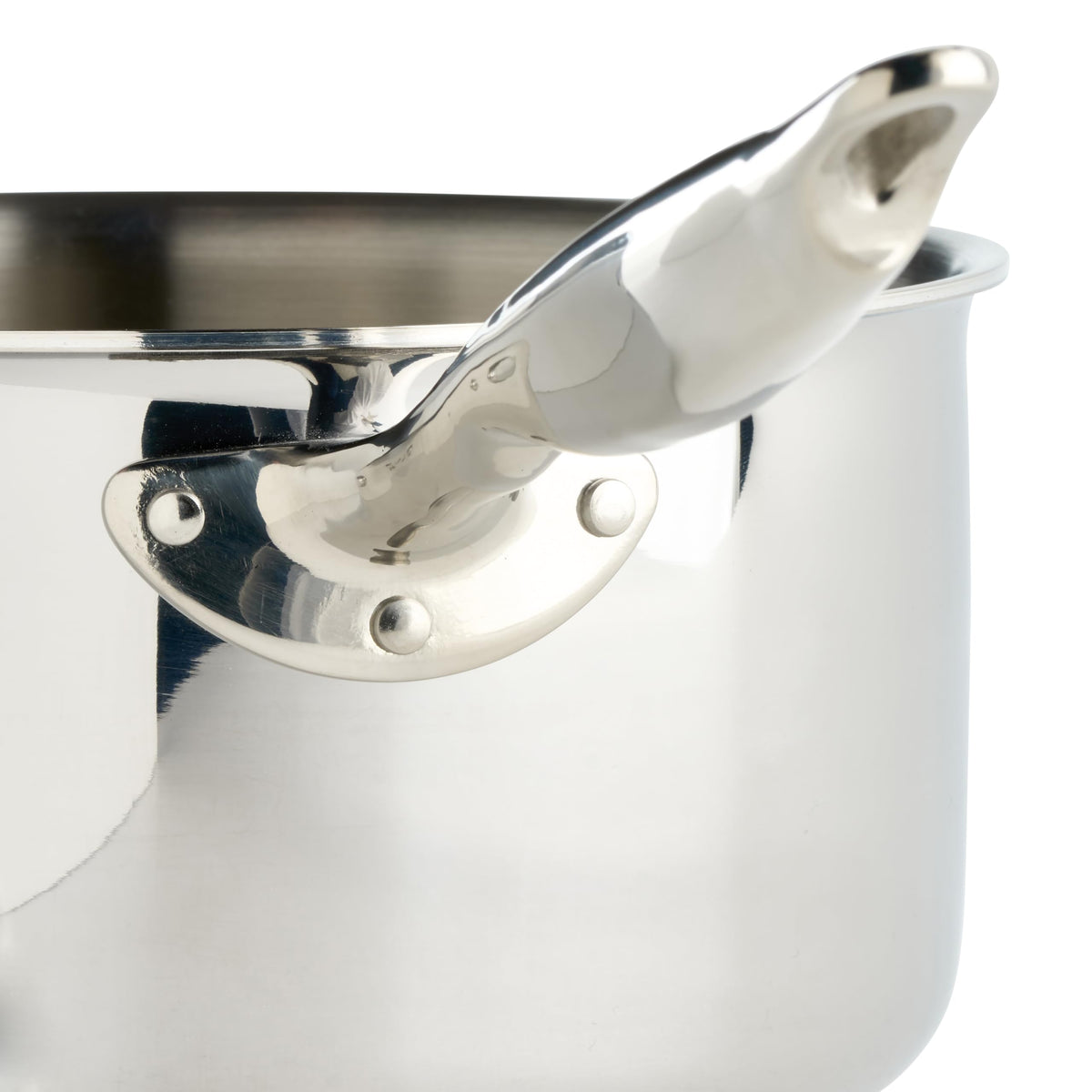 Tri-Ply Sauce Pan by Winco – 4.5 Quarts, Stainless Steel, Silver, Model TGAP-5