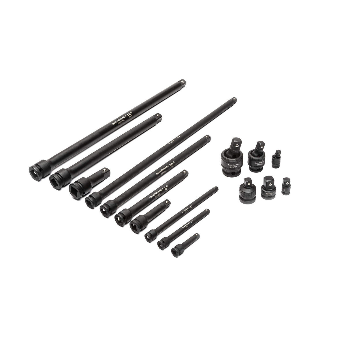 209 Piece SAE/Metric Std/Deep Master Impact Socket Set by GEARWRENCH – 1/4", 3/8", & 1/2" Drive, Chrome Molybdenum Steel, Manganese Phosphate, Model 89072