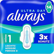 Always Ultra Sanitary Pads Size 1 Normal with Wings Pack of 14