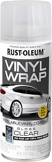 Rust-Oleum Automotive Vinyl Wrap Spray, Gloss Clear | Removable Coating | Peelable Finish | Temporary Vehicle Customization | Easy Application | Easy Removal