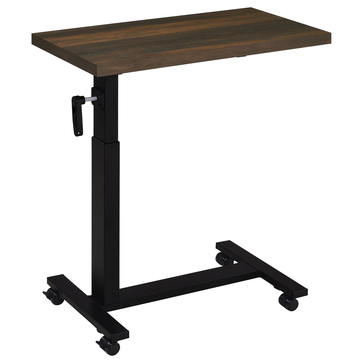 Coaster Fine Furniture Dark Pine / 28"W x 15.5"D x 27.75 - 40.25"H / Transitional Overbed Tables