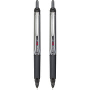 Precise V5 RT Retractable Rollerball Pens by PILOT – 2 Count (Pack of 1), Rubber, Black, Model 26050