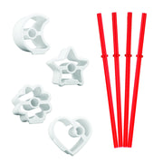 Straw Cookie Cutters by Tovolo – 1 EA, Plastic, Silver, Model COMINHKG091906