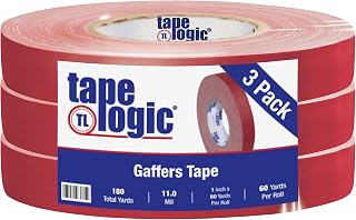1" x 60 yds. Red (3 Pack) Tape Logic 11 Mil Gaffers Tape