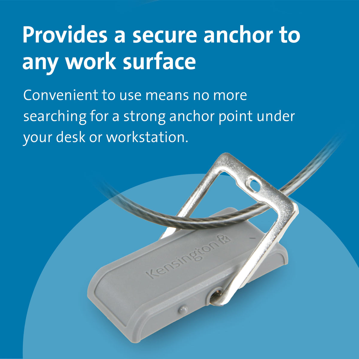 Kensington 1 Count (Pack of 2) / Desk Mount / Grey Security Locks