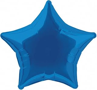 Unique Party 20 Inch Star Shaped Foil Balloon (One Size) (Royal Blue)