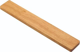 Farberware 16 Inch Magnetic Knife Bar with Natural Rubberwood - Wall Mounted Knife Holder Strip for Kitchen Storage, Reduces Counter Clutter, Hardware Included