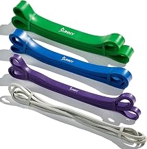 Sunny Health & Fitness 5-95LB Resistance Band Combo for Versatile Training