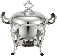 Winco Round Crown Chafer, 6-Quart, Stainless Steel