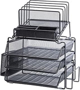 Lorell Divided 4-Tier Desktop Organizer