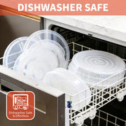 ZLMXXT Pizza Storage Container, 12 Inch Round with Lid and Handle, Clear 2 Pack
