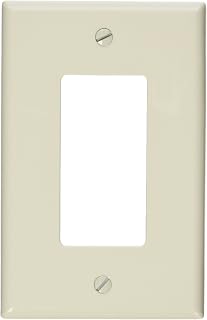 Leviton 1-Gang 1-Decora Midway Nylon Wallplate, PJ26-T, Light Almond