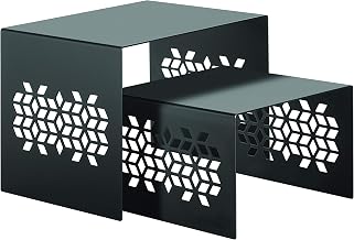 Rosseto SK054 Mosaic Nesting 2 Square Black Matte Risers
