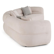 Nomad - Modern Off-White Fabric Curved Sectional Sofa by Limari Home – Fabric, Off-white, Model LIM-82127