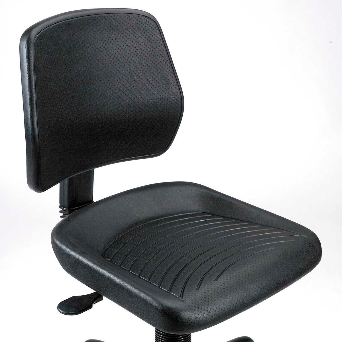 Task Stool with Spider Base by Global Industrial – Large, polyurethane, Black, Model 516125