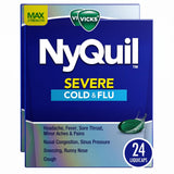 NyQuil Severe Cold by Vicks – 24 Count (Pack of 2), Model I00104990