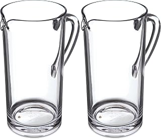 Carlisle FoodService Products 557007 Elan Collection Shatter-Resistant Pitcher, 58 oz (Pack of 2)