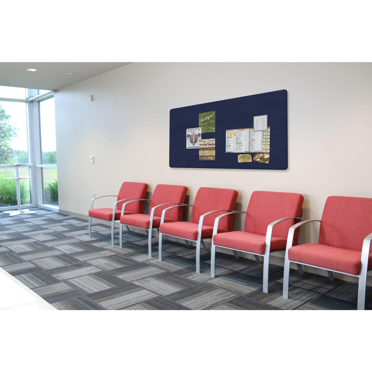 Ghent 48" x 72" / Blue / Industrial Bulletin Boards
