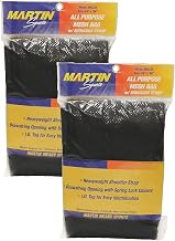 Dick Martin Sports MASMBC36BK-2 Martin Sports All Purpose Mesh Bag w/Carrying Strap, Black, Pack of 2 (MASMBC36BK-2)