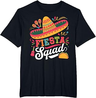 Cinco de Mayo Fiesta Squad Family Matching Group Adults Kids T-Shirt