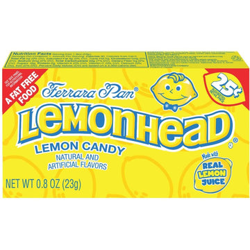 Hard Candy by LEMONHEAD – 0.8 Ounce (Pack of 24), Yellow, Pack of 24, Model FQQF