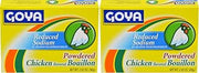 Goya Chicken Bouillon Reduced Sodium, Instant Broth, Seasoning, 2.82 Ounce (Pack of 2)