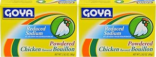 Goya Chicken Bouillon Reduced Sodium, Instant Broth, Seasoning, 2.82 Ounce (Pack of 2)