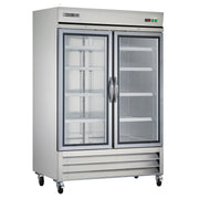 Commercial Reach-In Refrigerator for Freestanding Use by MAXX Cold – 49.0 cubic_feet, Metallic, Model MXCR-49GDHC