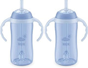 NUK Learner Straw Cup 10oz - Toddler Cup with Soft Straw for Easy Drinking Suitable for Ages 8 Months and Up