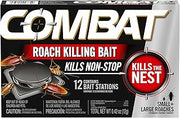 Combat Large + Small Roaches Roach Killing Bait Stations, 12 Count