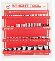 Wright Tool 61 Pc.Metric 1/2" & 3/4" Dr. 12 Pt. Sockets