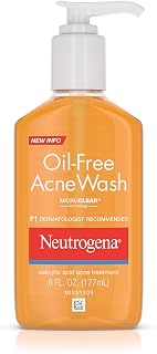 Neutrogena Oil-Free Acne Wash 6 oz ( Pack of 18)