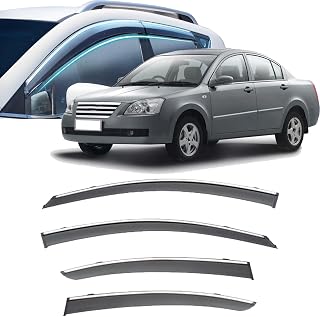 Window Visor Wind Deflector for Chery Elara 2006 2007 2008 2009 2010,Tape-on Side Window Deflectors Rain Guard Side Window Vent Deflectors