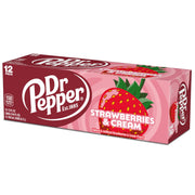 Strawberries and Cream Soda by Dr Pepper – 12 Fl Oz (Pack of 12), Pack of 12, Model DRPSC