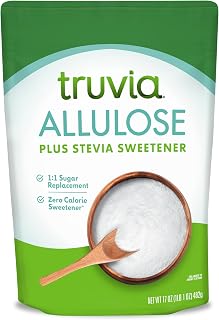 Truvia Allulose Plus Stevia Sweetener Pouch, 17 oz | Allulose & stevia; measures like sugar, bakes & browns; tooth-friendly; non-GMO, gluten-free, kosher; keto