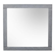 Buckley - Modern Grey Crackle Mirror by Limari Home – 34.6"L x 32.6"W, Glass, Grey, Model LIM-77573