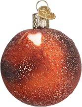 Mars Glass Blown Ornament for Christmas Tree, Handcrafted Holiday Decoration, Outer Space Collection
