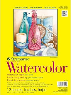 Strathmore 300 Series Watercolor Pad, 12 Pack