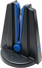 Winco 6 1/2" x 6 3/4" Black Blade Station Plastic Knife Sharpener