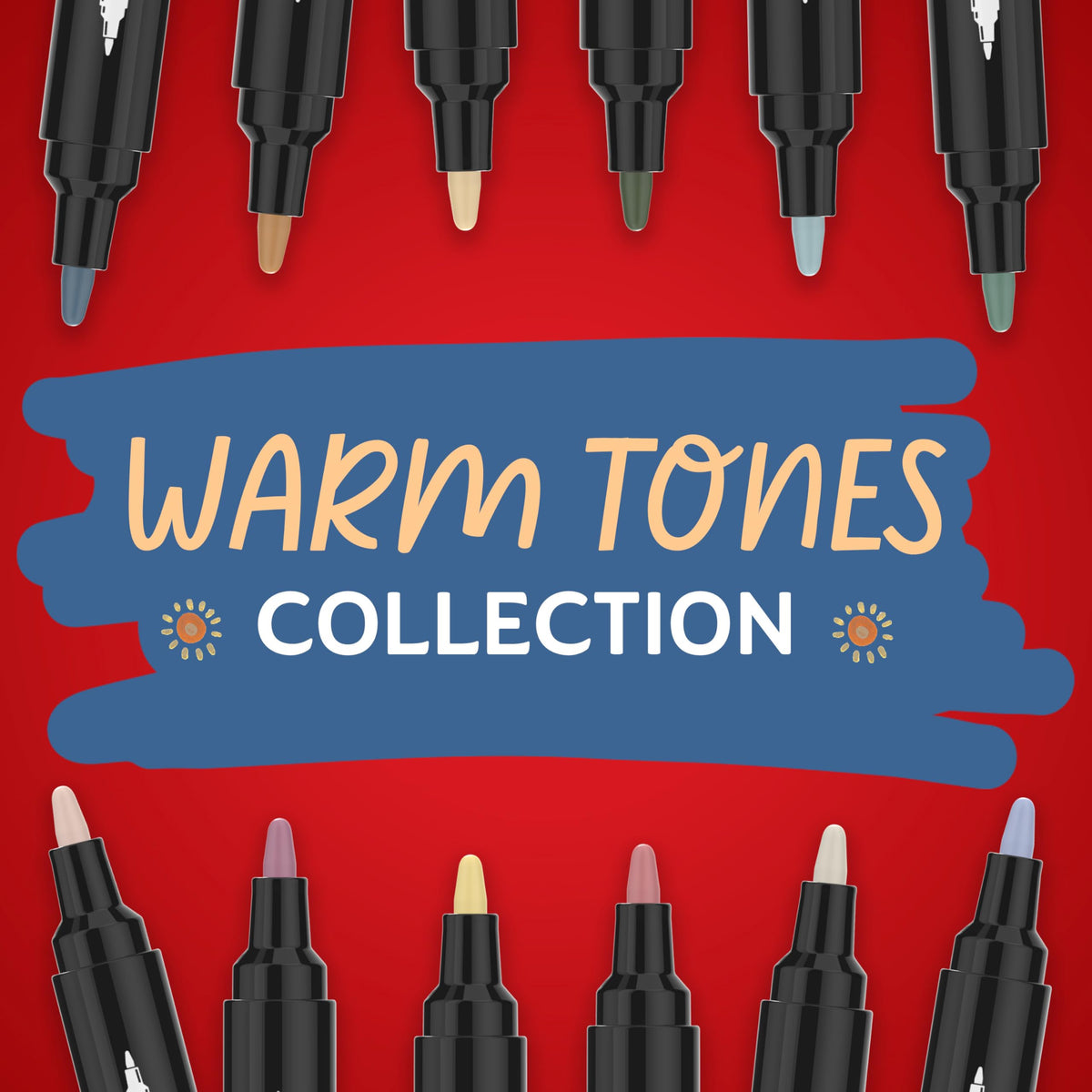 Sharpie Warm Tones / 1 Count (Pack of 5) / bullet tip Markers