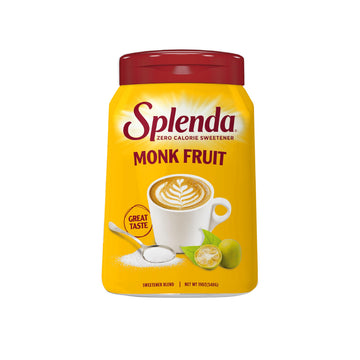 Monk Fruit Zero Calorie Plant Based Granulated Sweetener Jar by SPLENDA – 19 Ounce (Pack of 1)