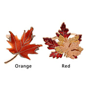 Mokylor Maple Leaf Napkin Rings, Zinc Alloy, Set of 8, Orange