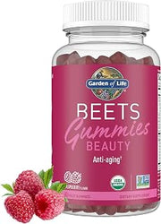 Garden of Life BEETS Beauty Gummies, Raspberry Flavor, 30 Servings