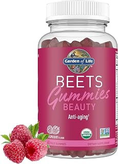 Garden of Life BEETS Beauty Gummies, Raspberry Flavor, 30 Servings